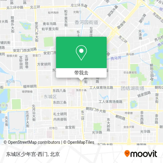 东城区少年宫-西门地图