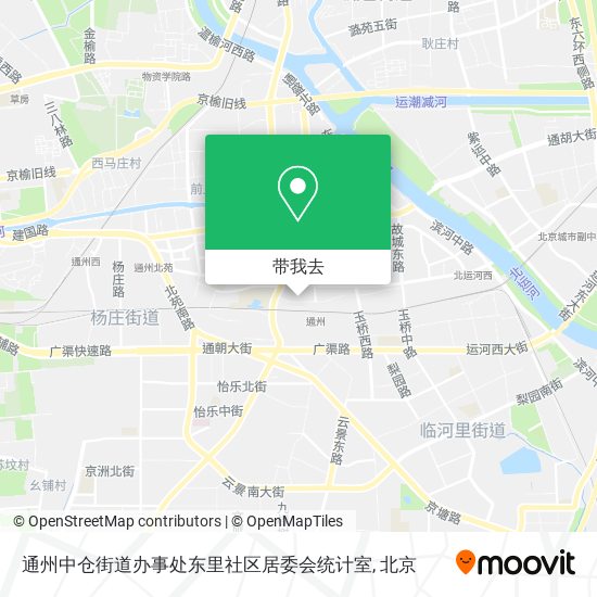 通州中仓街道办事处东里社区居委会统计室地图