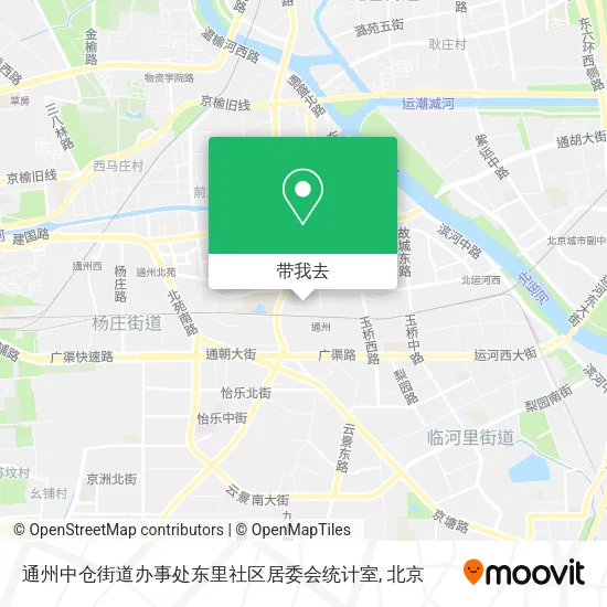 通州中仓街道办事处东里社区居委会统计室地图