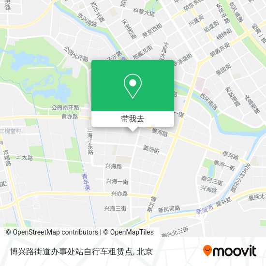 博兴路街道办事处站自行车租赁点地图