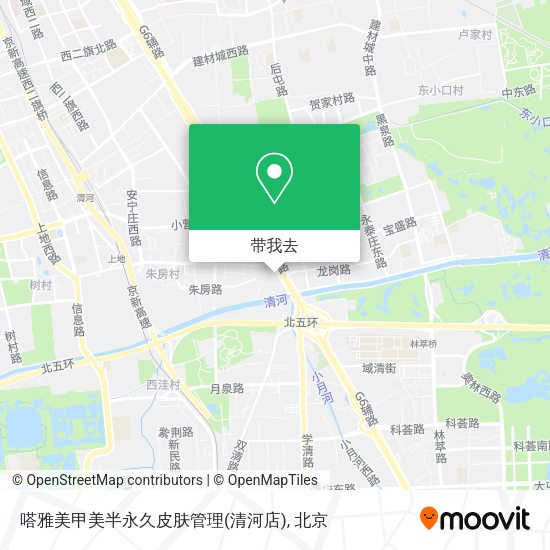 嗒雅美甲美半永久皮肤管理(清河店)地图
