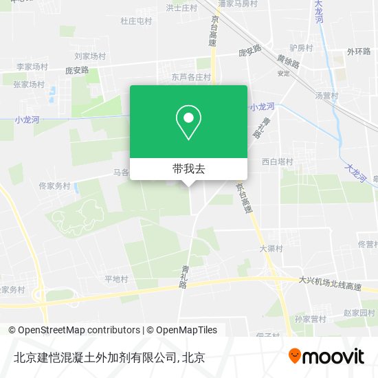 北京建恺混凝土外加剂有限公司地图