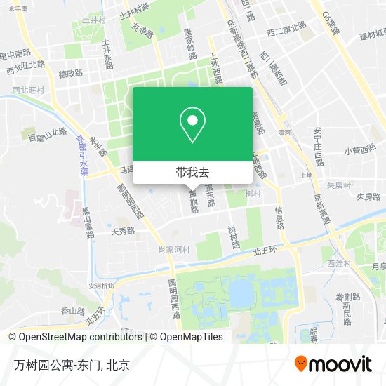 万树园公寓-东门地图