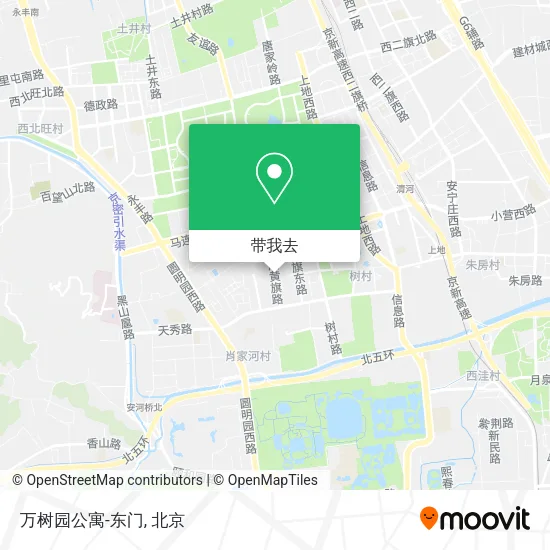 万树园公寓-东门地图
