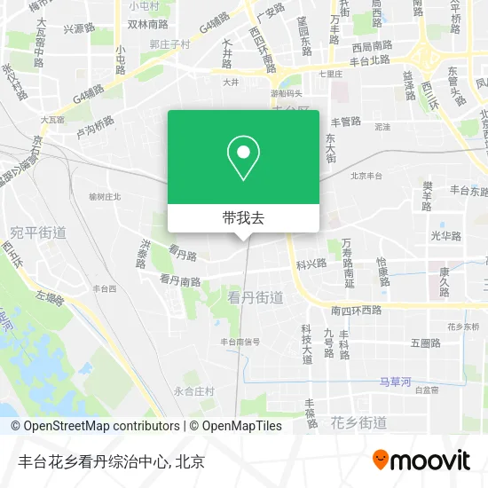 丰台花乡看丹综治中心地图