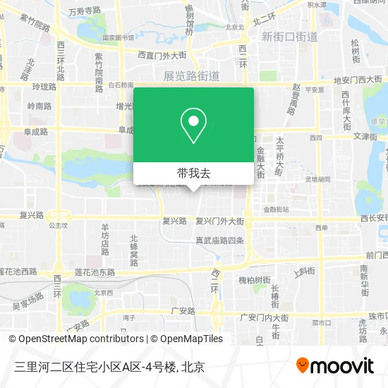 三里河二区住宅小区A区-4号楼地图