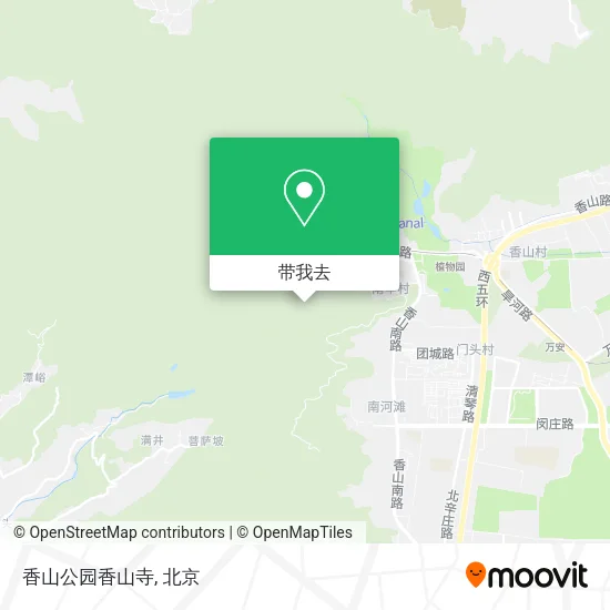 香山公园香山寺地图