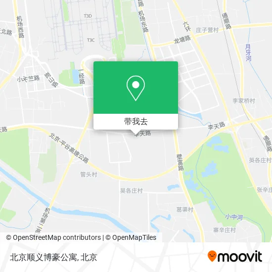 北京顺义博豪公寓地图