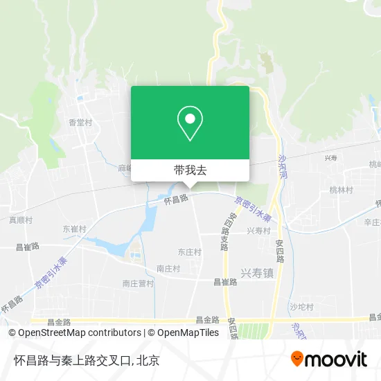 怀昌路与秦上路交叉口地图