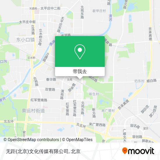 无距(北京)文化传媒有限公司地图