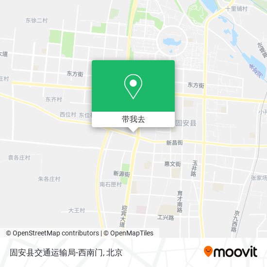 固安县交通运输局-西南门地图