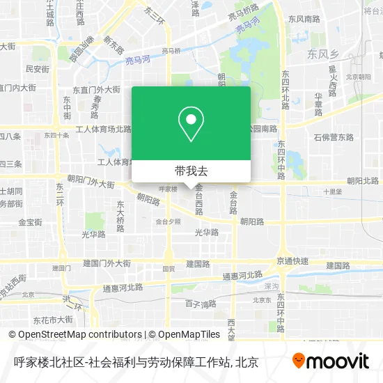 呼家楼北社区-社会福利与劳动保障工作站地图