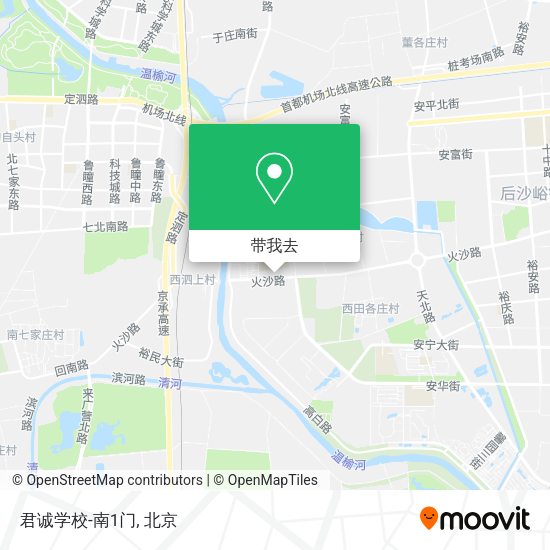 君诚学校-南1门地图