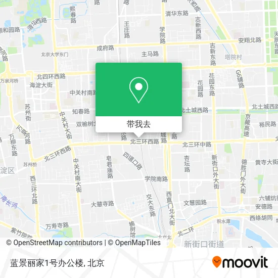蓝景丽家1号办公楼地图