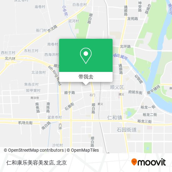 仁和康乐美容美发店地图