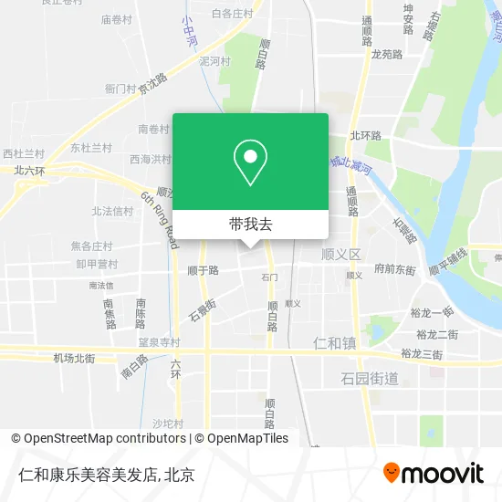 仁和康乐美容美发店地图