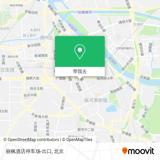 丽枫酒店停车场-出口地图