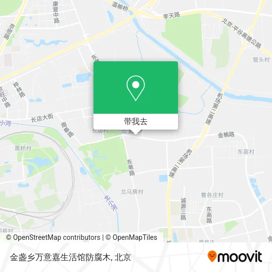 金盏乡万意嘉生活馆防腐木地图