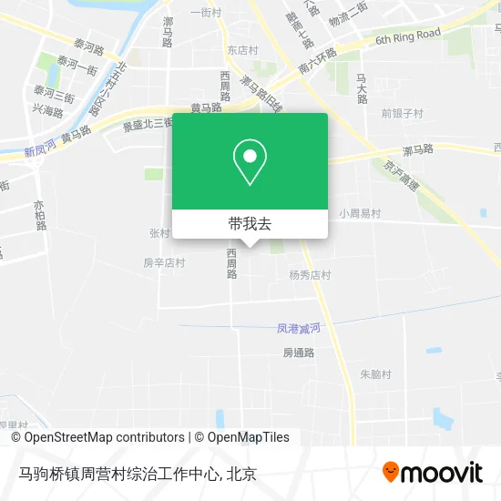 马驹桥镇周营村综治工作中心地图