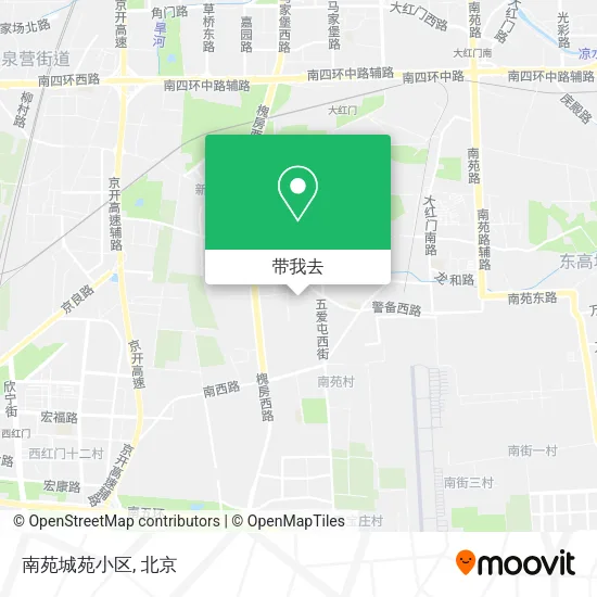 南苑城苑小区地图