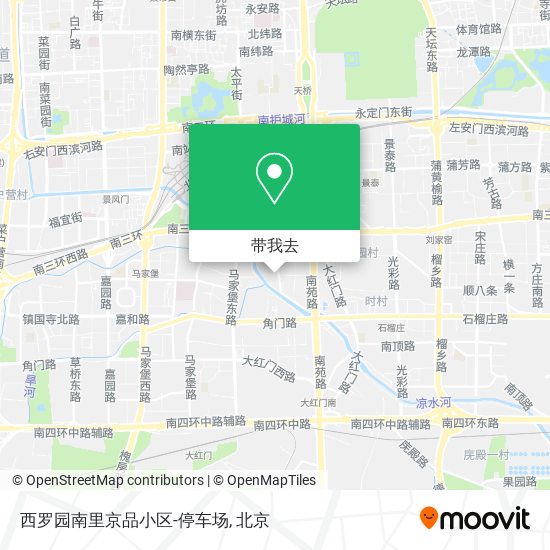 西罗园南里京品小区-停车场地图