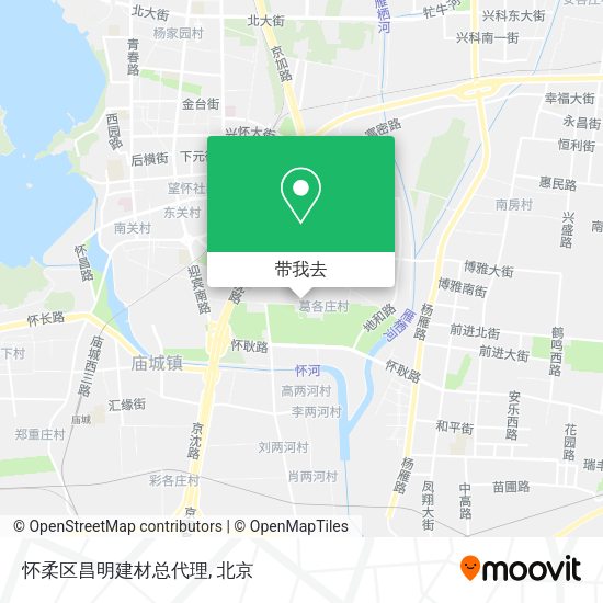 怀柔区昌明建材总代理地图