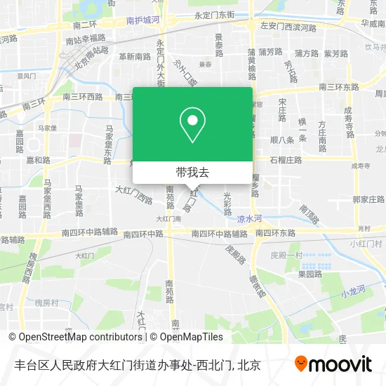 丰台区人民政府大红门街道办事处-西北门地图