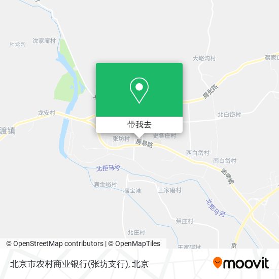 北京市农村商业银行(张坊支行)地图