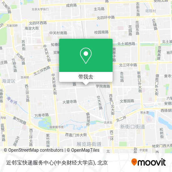 近邻宝快递服务中心(中央财经大学店)地图