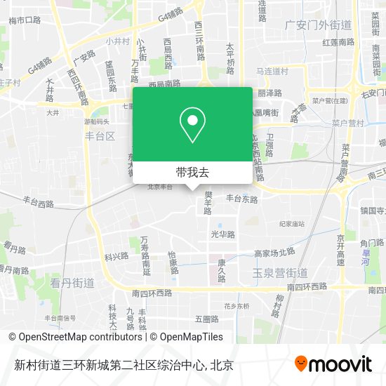 新村街道三环新城第二社区综治中心地图