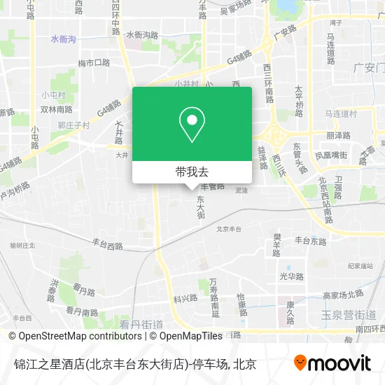 锦江之星酒店(北京丰台东大街店)-停车场地图