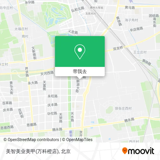 美智美业美甲(万科橙店)地图