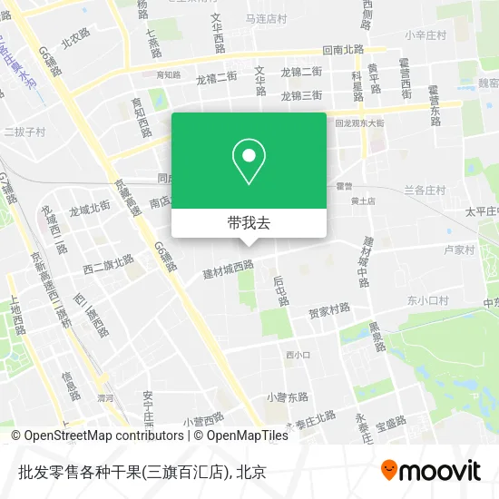 批发零售各种干果(三旗百汇店)地图