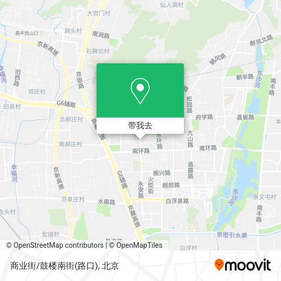 商业街/鼓楼南街(路口)地图