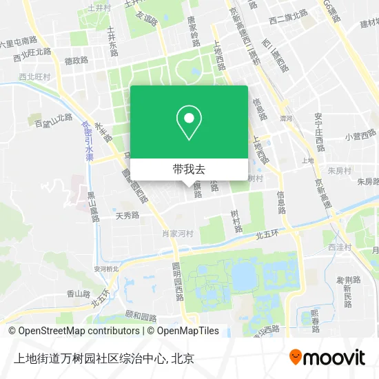上地街道万树园社区综治中心地图