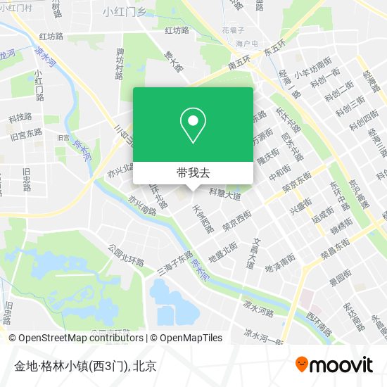 金地·格林小镇(西3门)地图