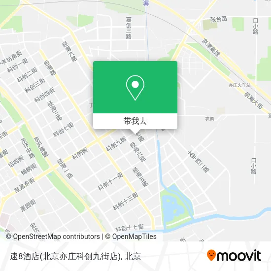 速8酒店(北京亦庄科创九街店)地图