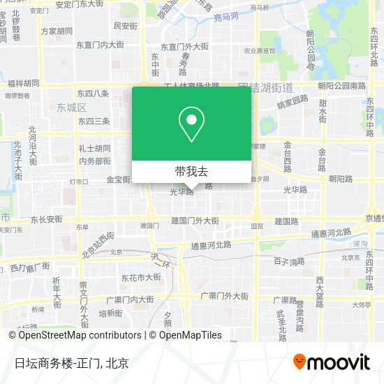 日坛商务楼-正门地图