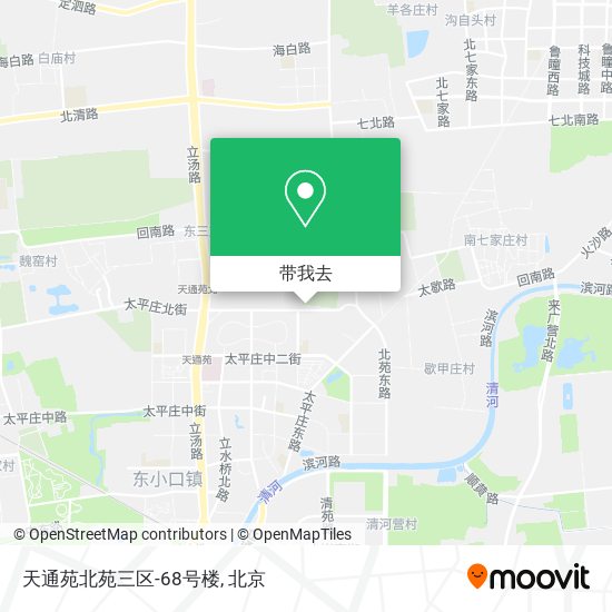 天通苑北苑三区-68号楼地图