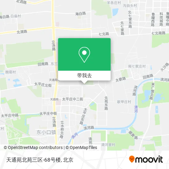 天通苑北苑三区-68号楼地图