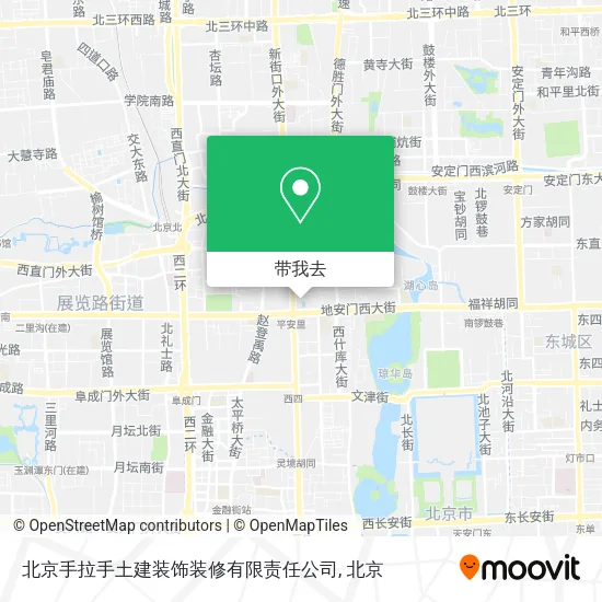 北京手拉手土建装饰装修有限责任公司地图