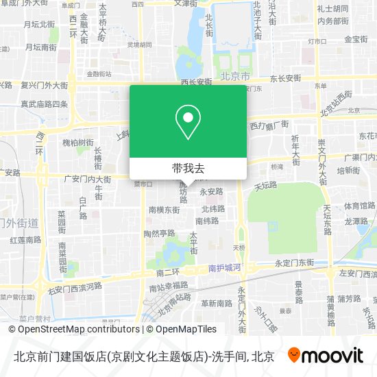 北京前门建国饭店(京剧文化主题饭店)-洗手间地图