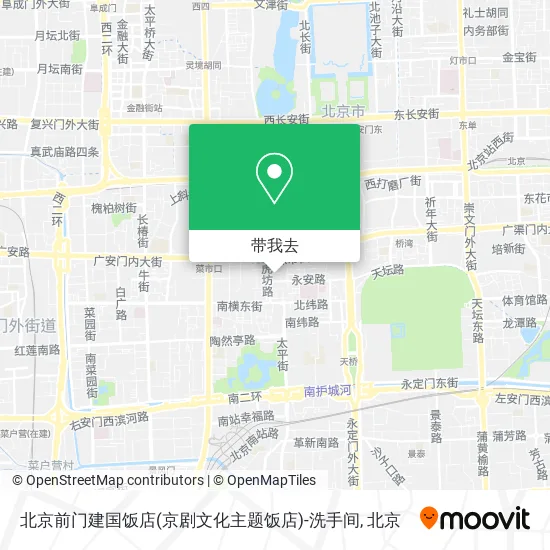 北京前门建国饭店(京剧文化主题饭店)-洗手间地图