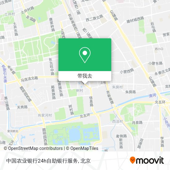 中国农业银行24h自助银行服务地图