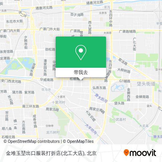 金堆玉堃出口服装打折店(北工大店)地图