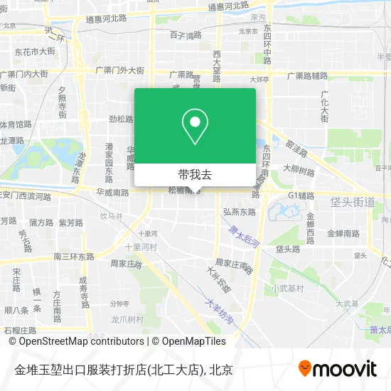 金堆玉堃出口服装打折店(北工大店)地图