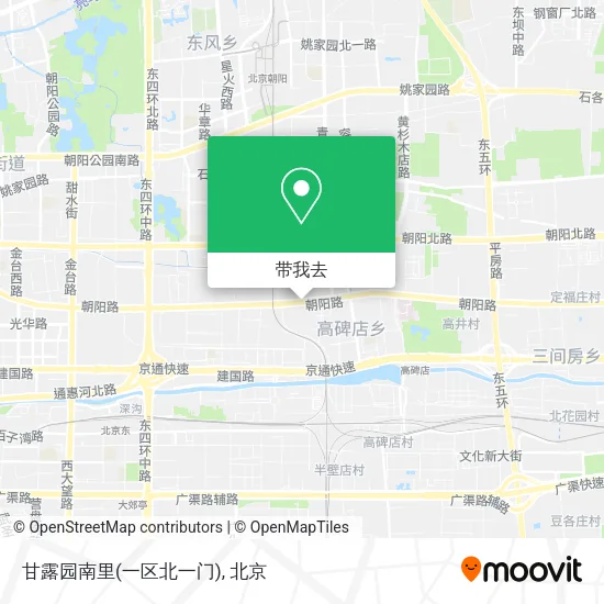 甘露园南里(一区北一门)地图