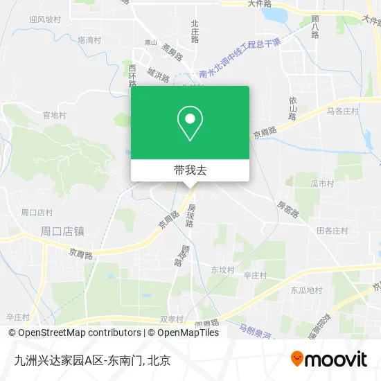 九洲兴达家园A区-东南门地图