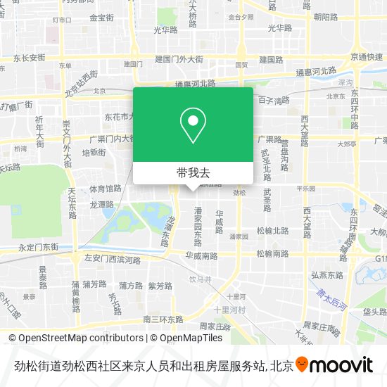 劲松街道劲松西社区来京人员和出租房屋服务站地图