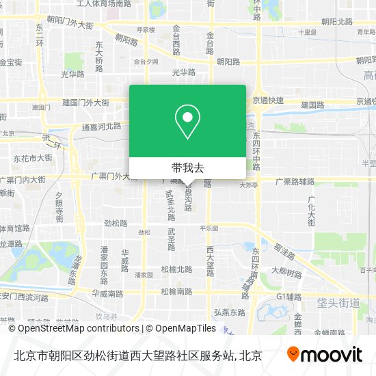 北京市朝阳区劲松街道西大望路社区服务站地图